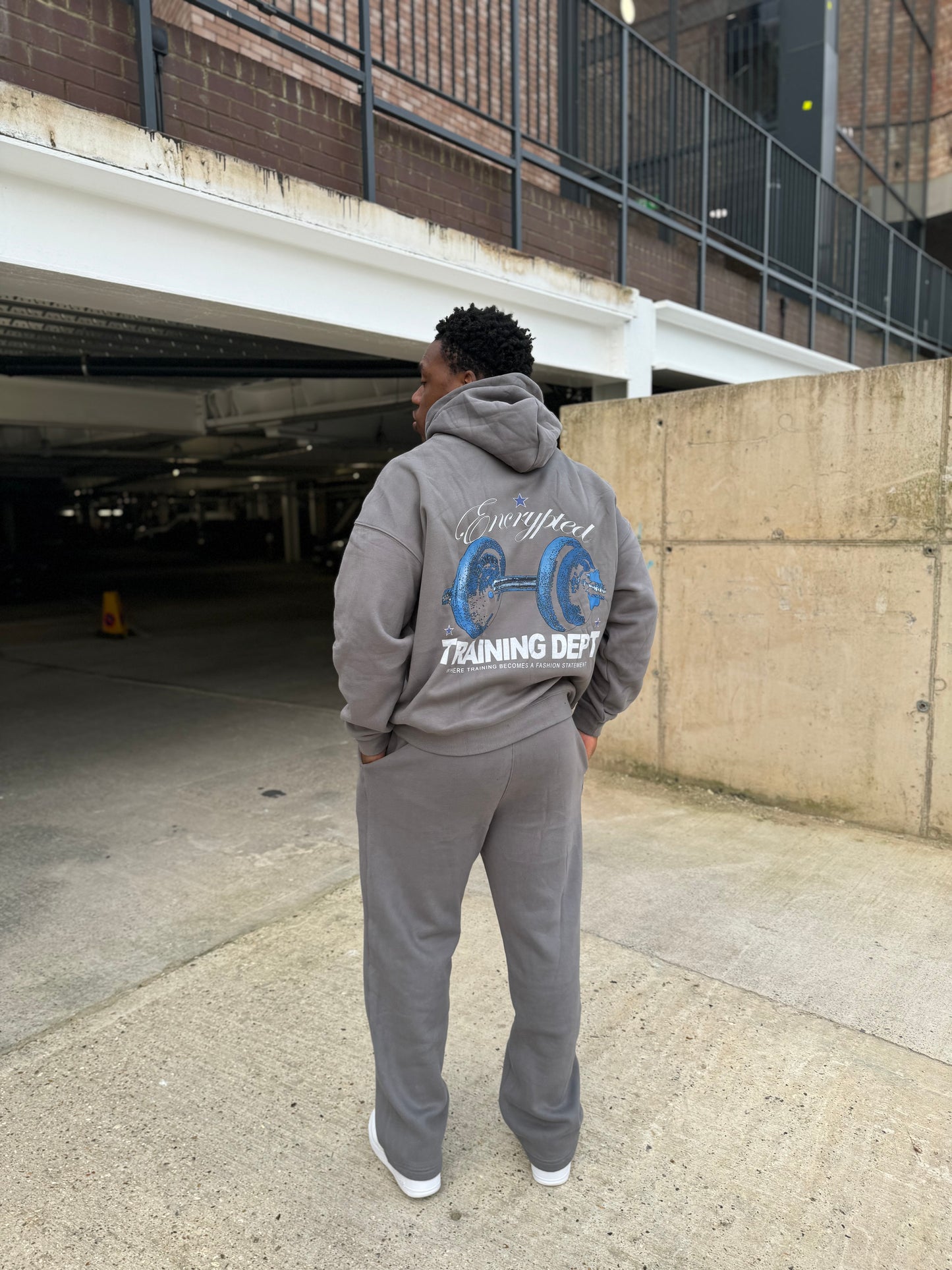 Oversized Training Hoodie- Chill Grey