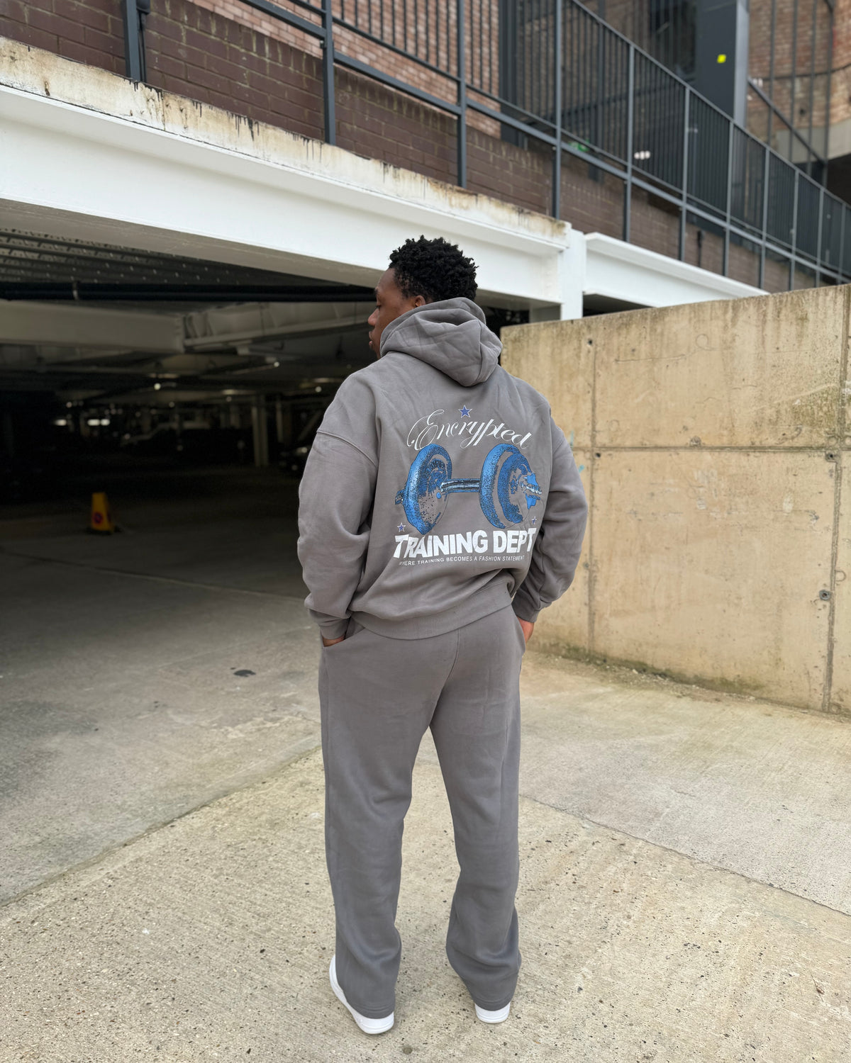 Oversized Training Hoodie- Chill Grey