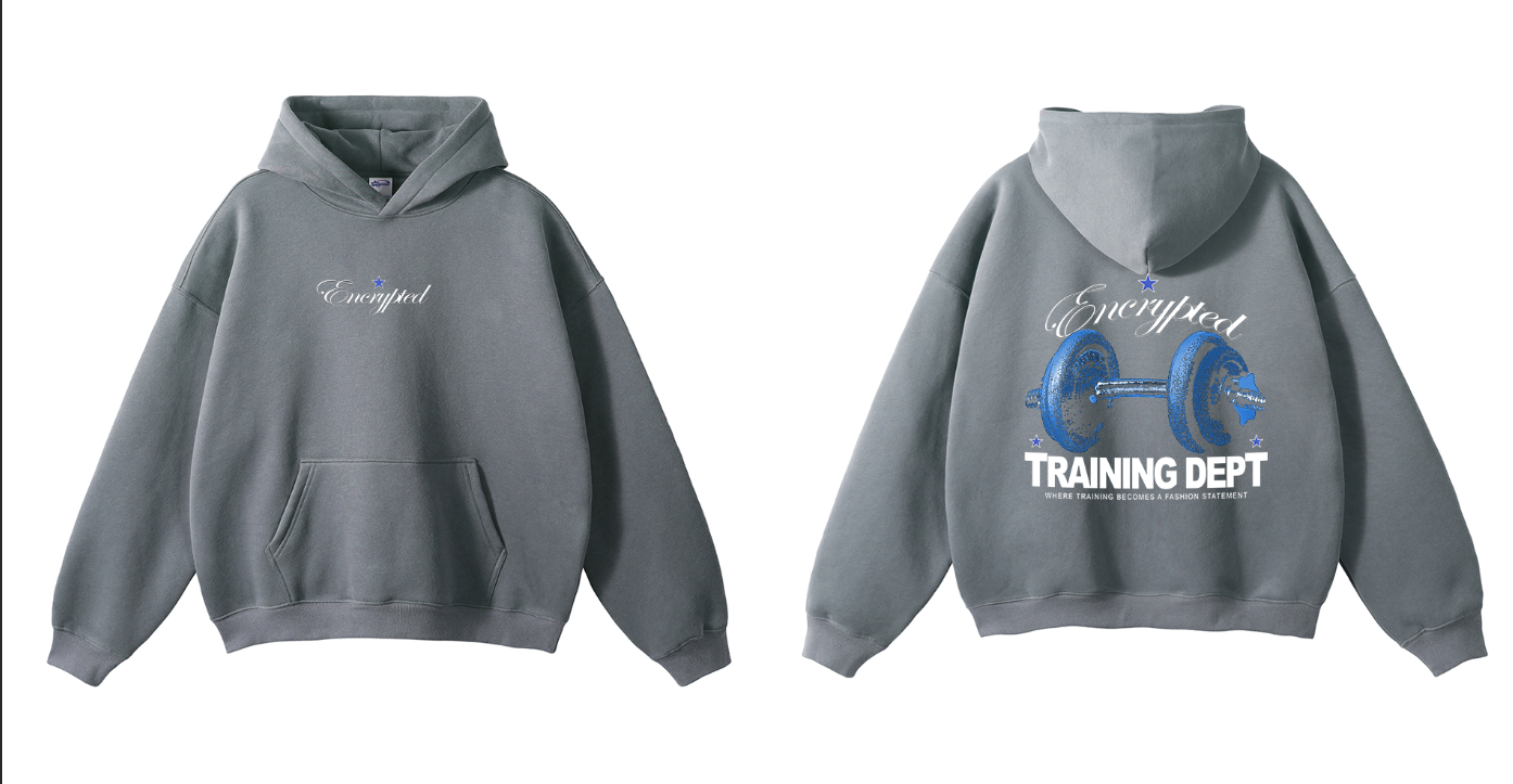 Oversized Training Hoodie- Chill Grey