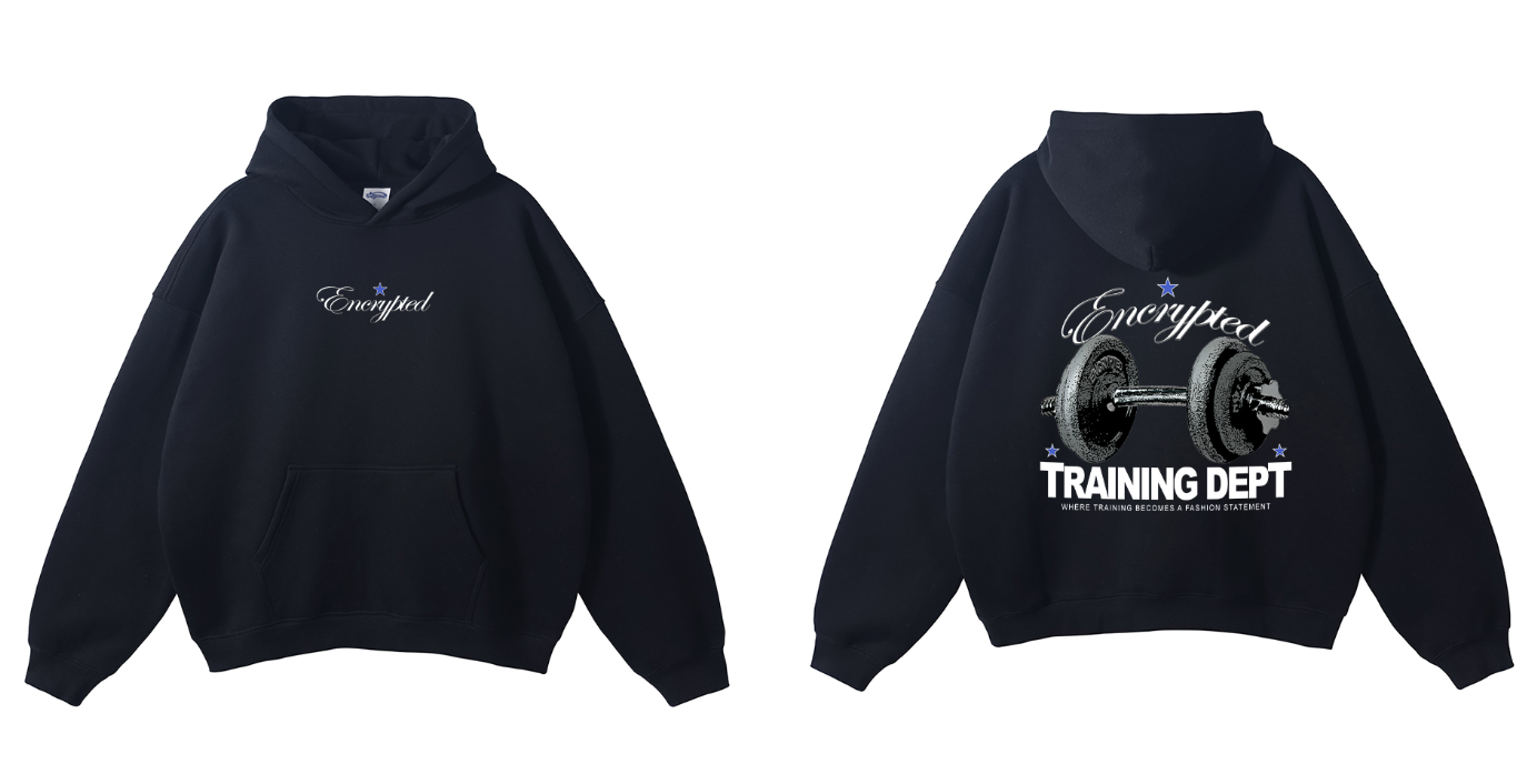 Oversized Training Hoodie - Midnight Black