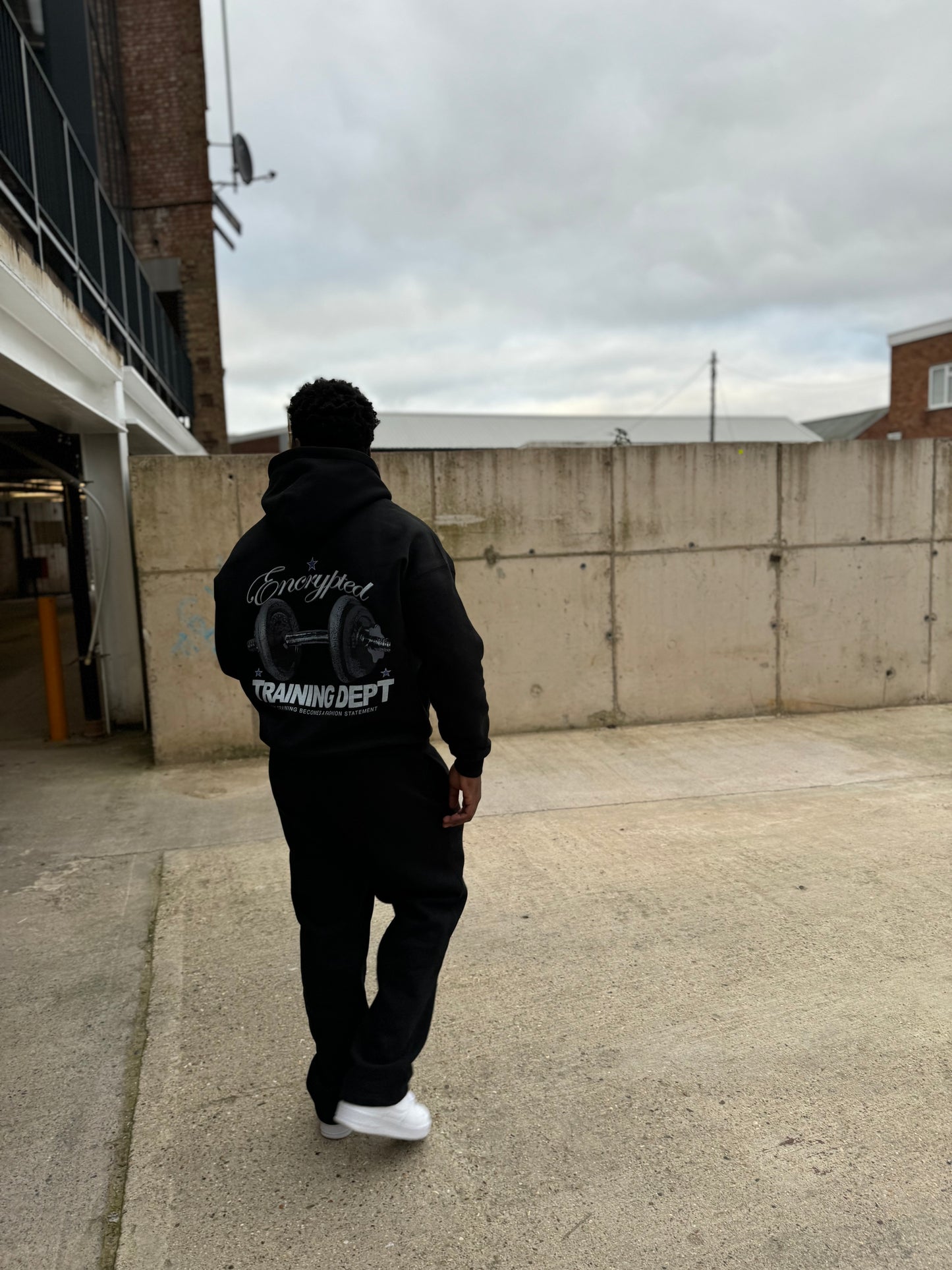 Oversized Training Hoodie - Midnight Black