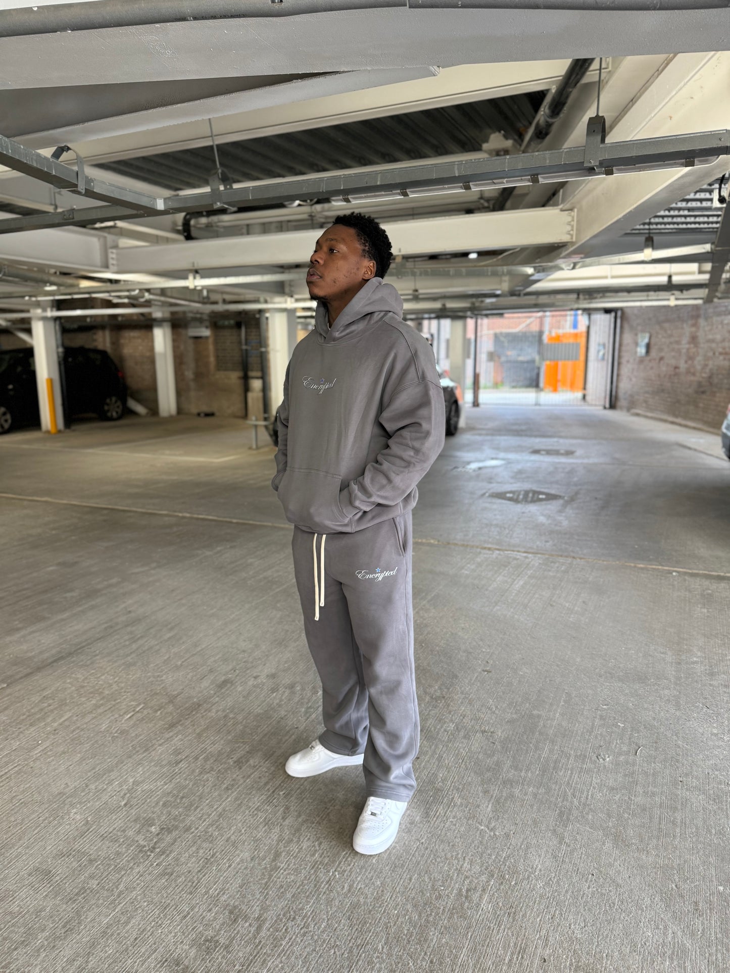 Oversized Training Hoodie- Chill Grey