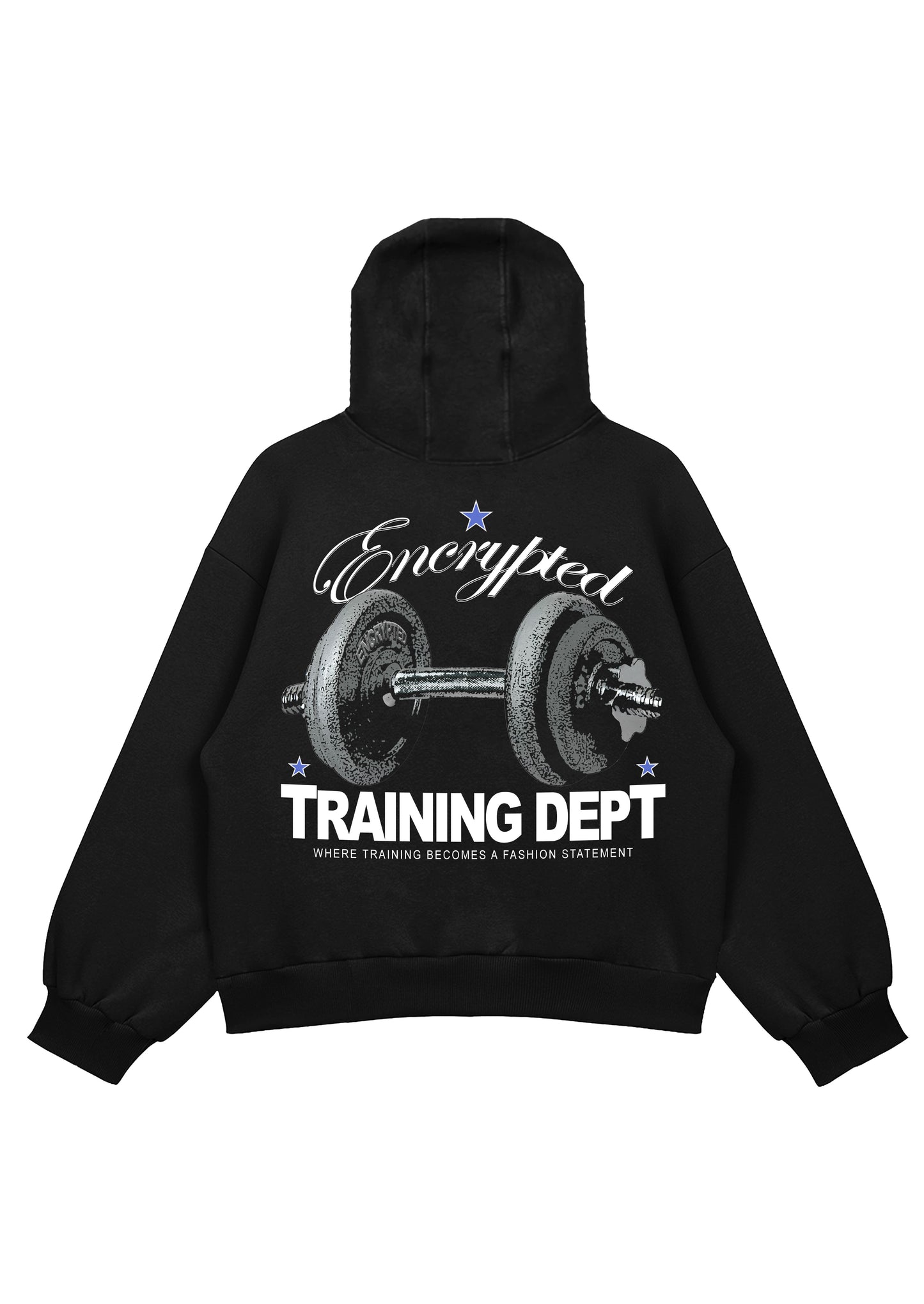 Oversized Training Hoodie - Midnight Black